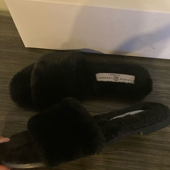 Chinese Laundry furry Mulholland Slipper shoes sz 6 New - Picture 3 of 3